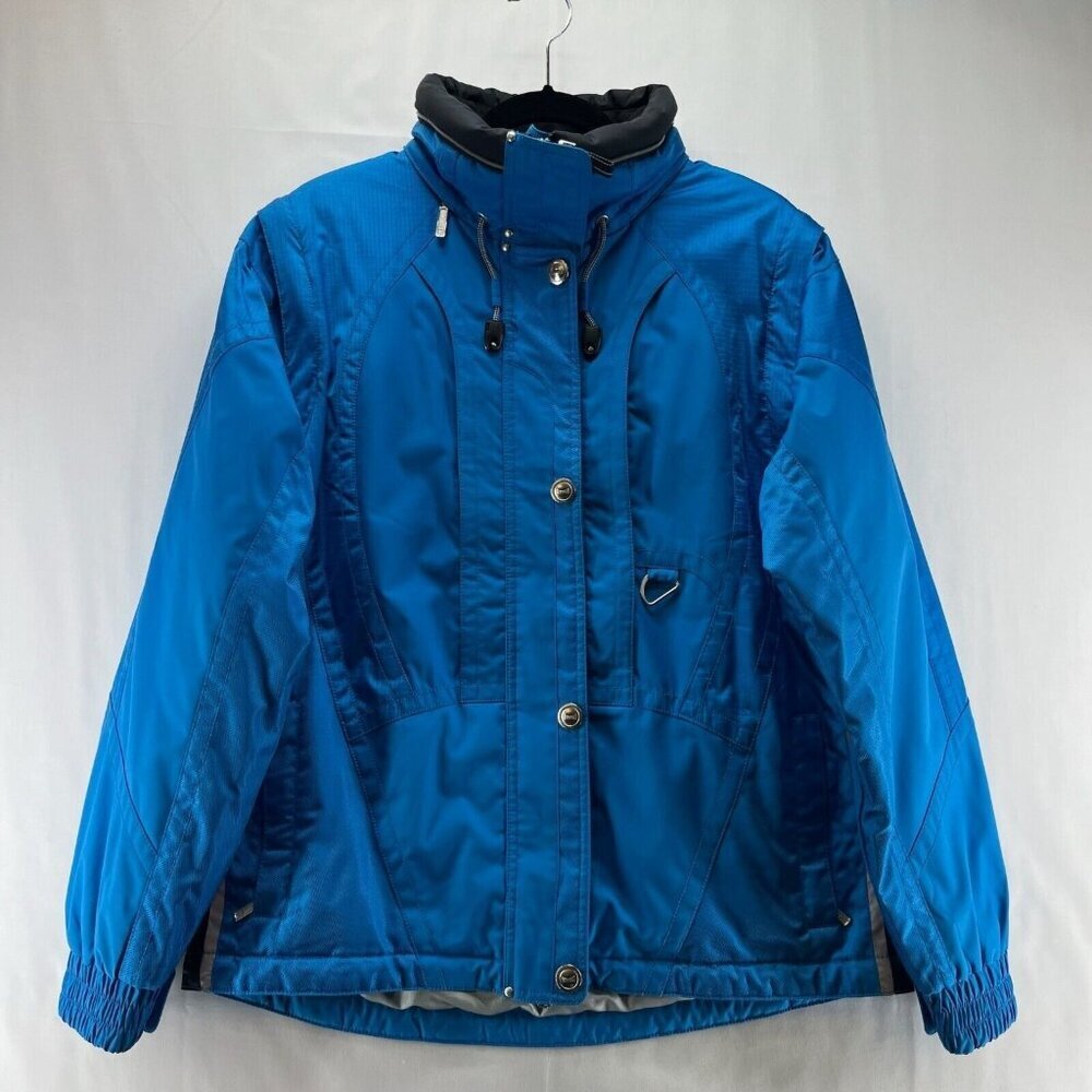 MARKER Jacket Womens Sz 10 Convertible Vest Removable Sleeve Ski Snowboard Blue